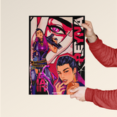 Reyna – Valorant Comic Style Poster